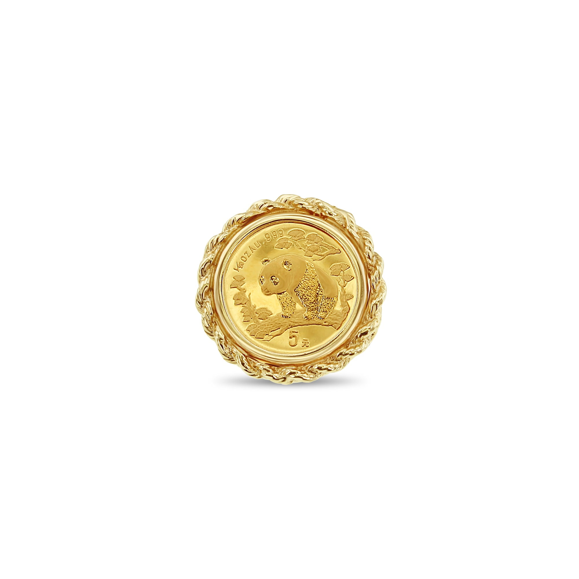 Indian coin ring gold - Gem